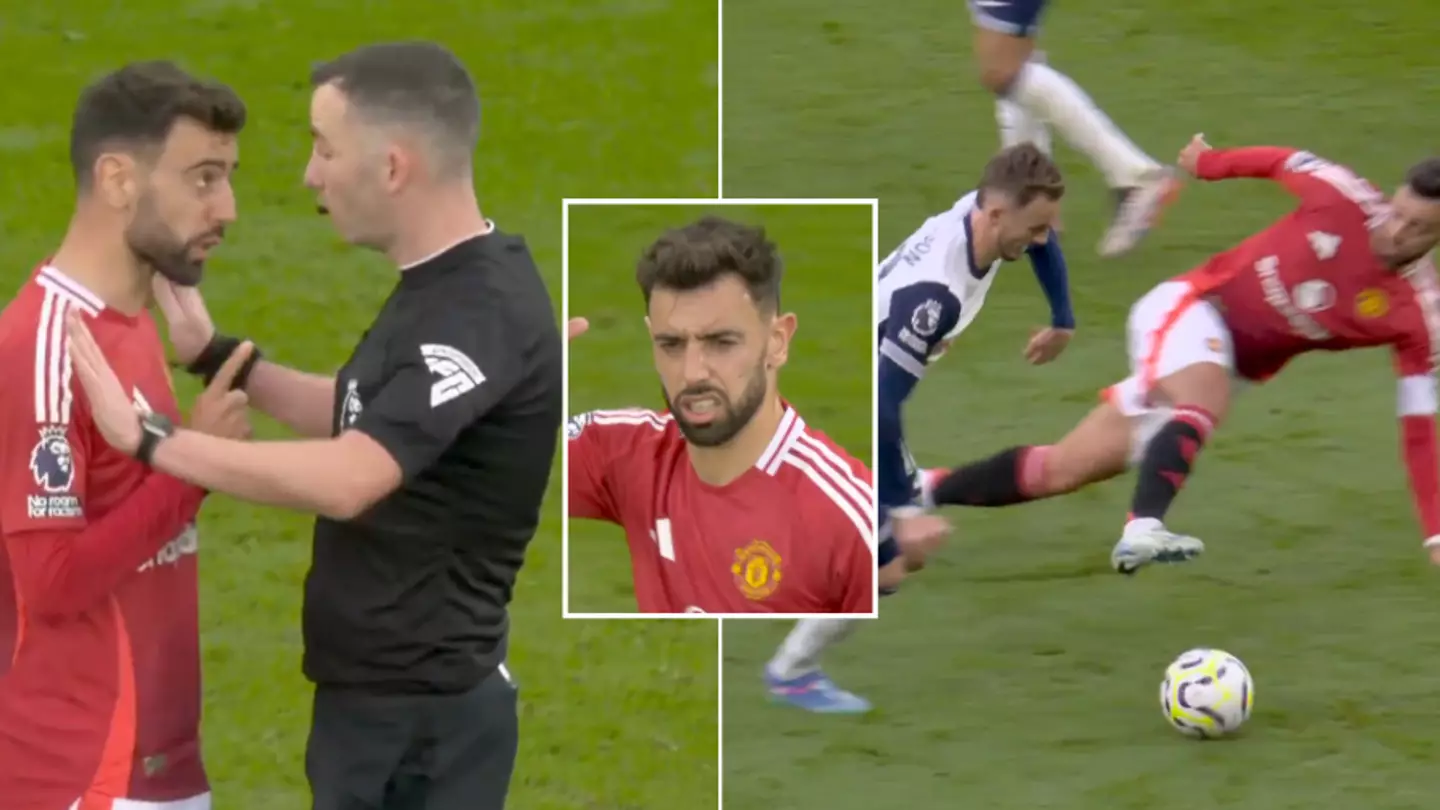 Bruno Fernandes' controversial red card against Spurs has seriously divided opinion amongst fans