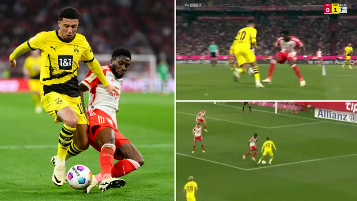 Arsenal fans say the same thing after watching what Jadon Sancho did to Alphonso Davies