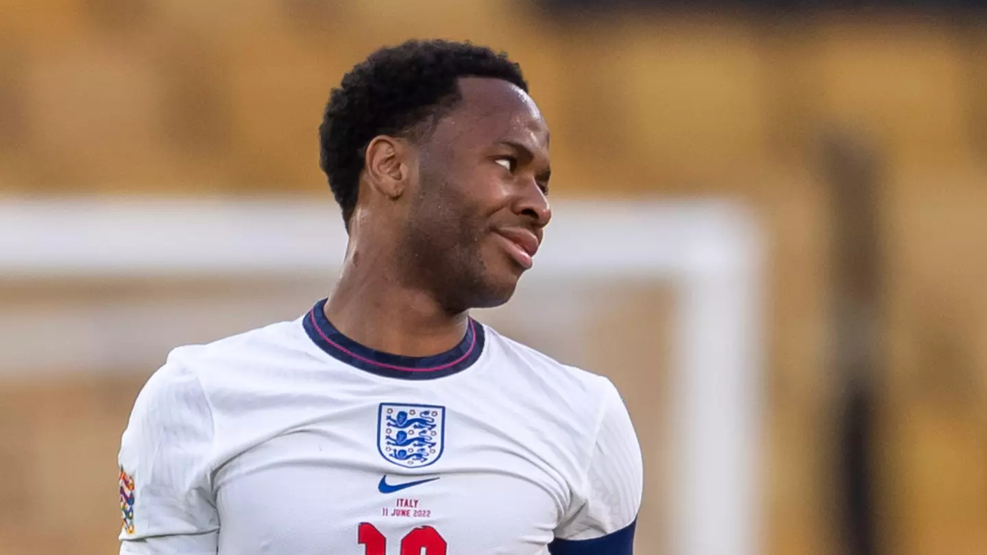 Raheem Sterling in action for England. (Alamy)