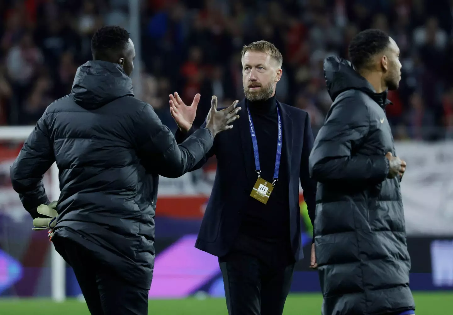 Graham Potter after the win against RB Salzburg. (Alamy)