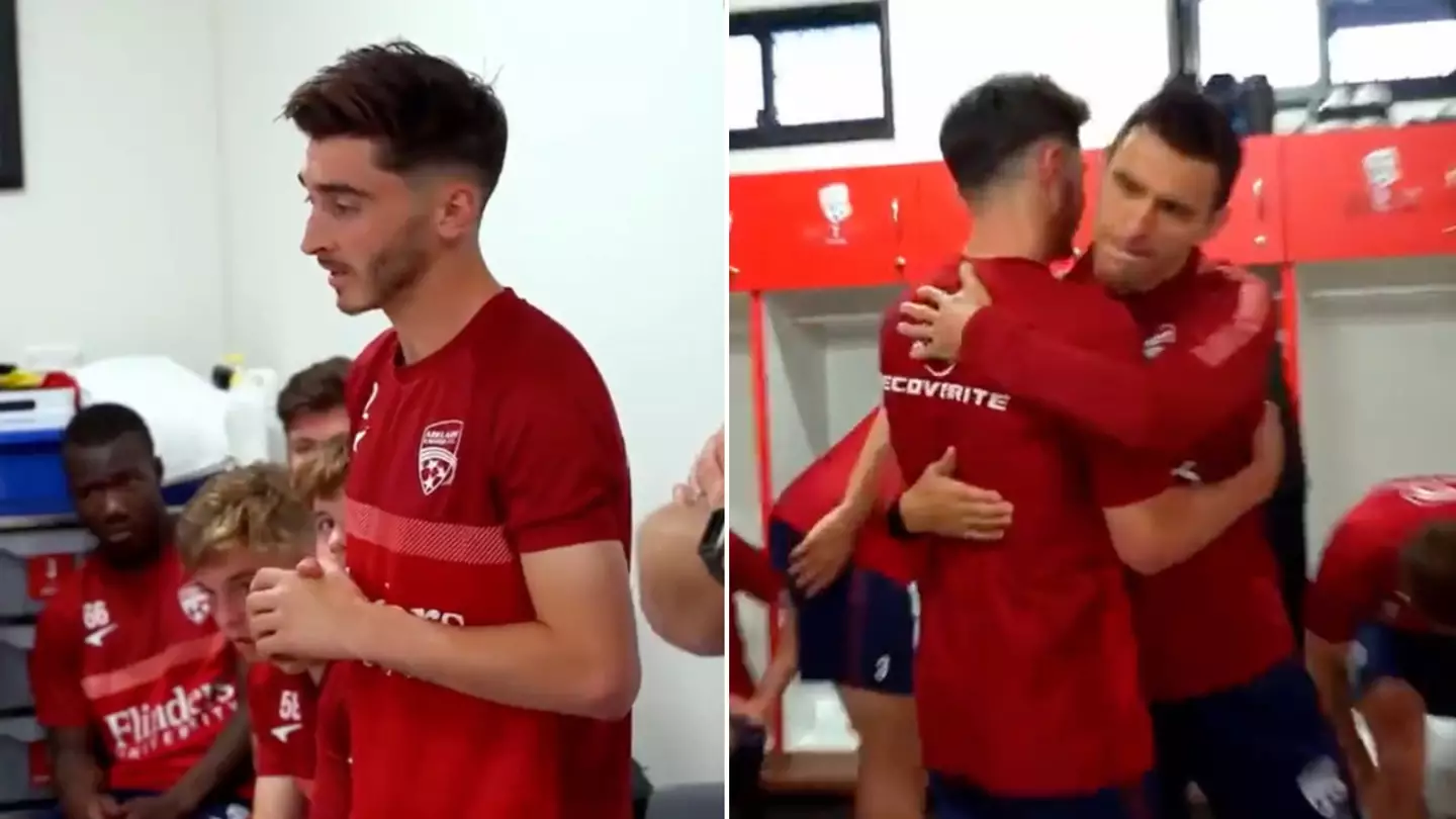 Footage emerges of the moment Josh Cavallo came out as gay to his Adelaide United teammates