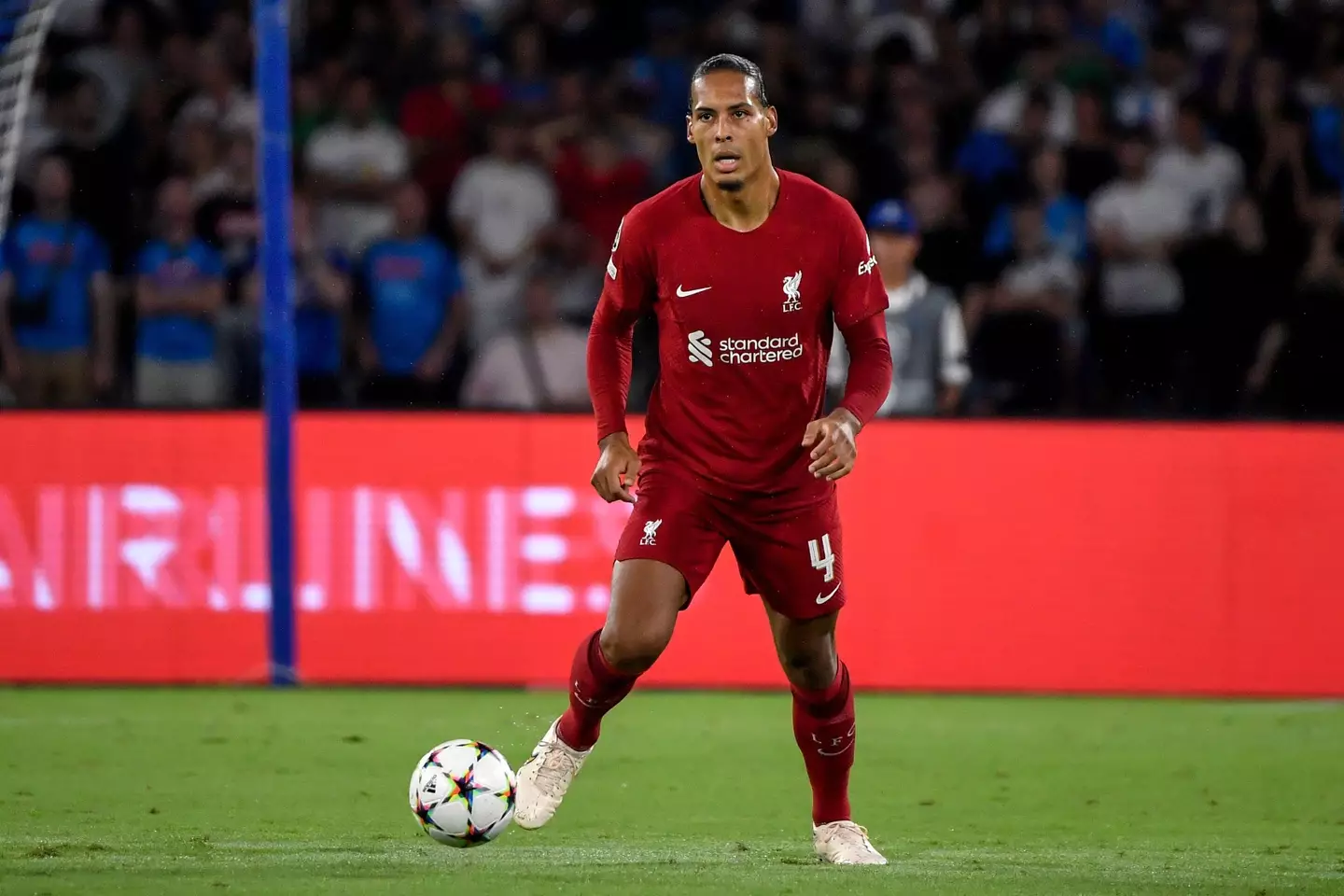 Van Dijk had a poor game against Napoli. Image: Alamy