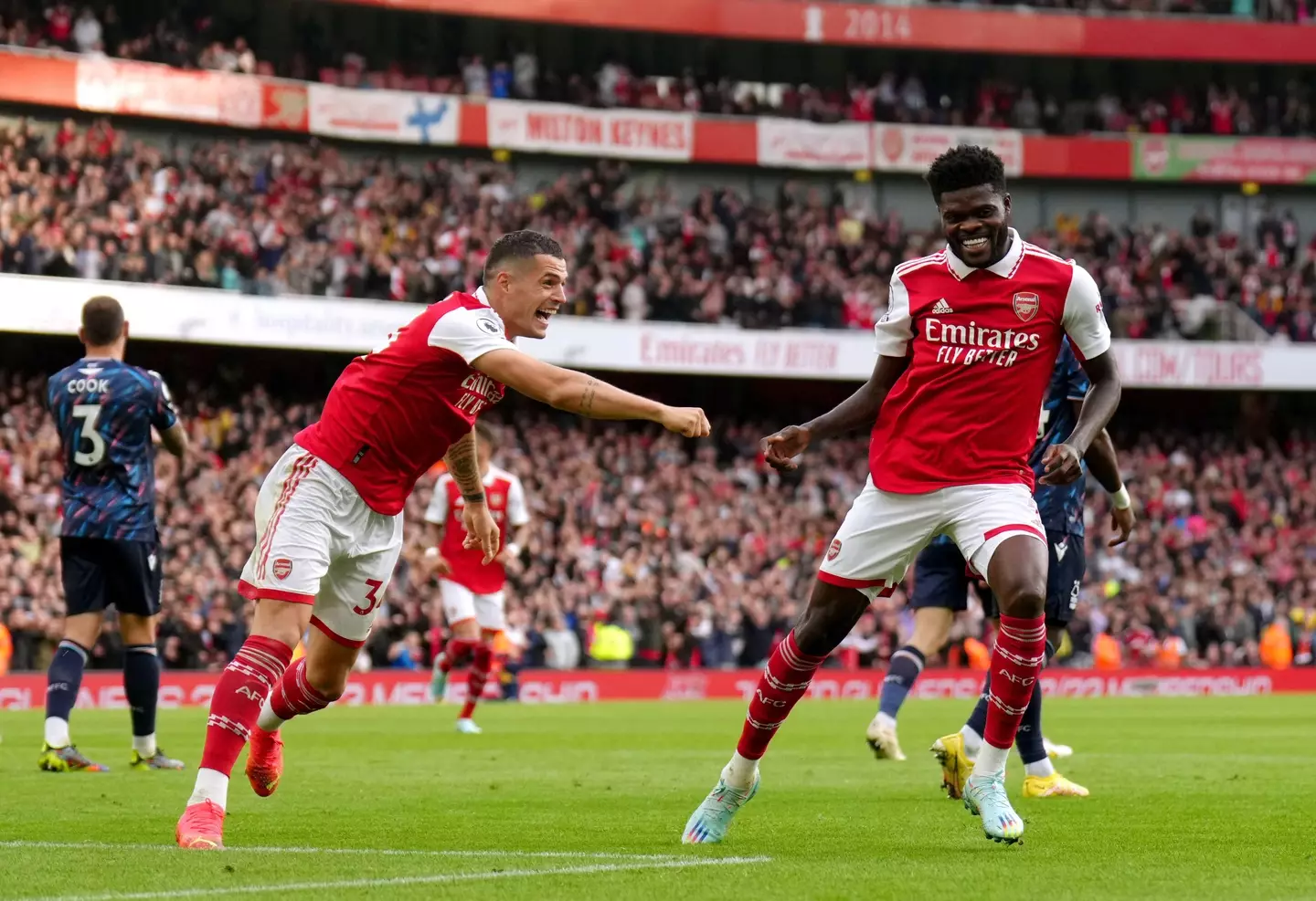 Granit Xhaka and Thomas Partey have had a formidable partnership this season.