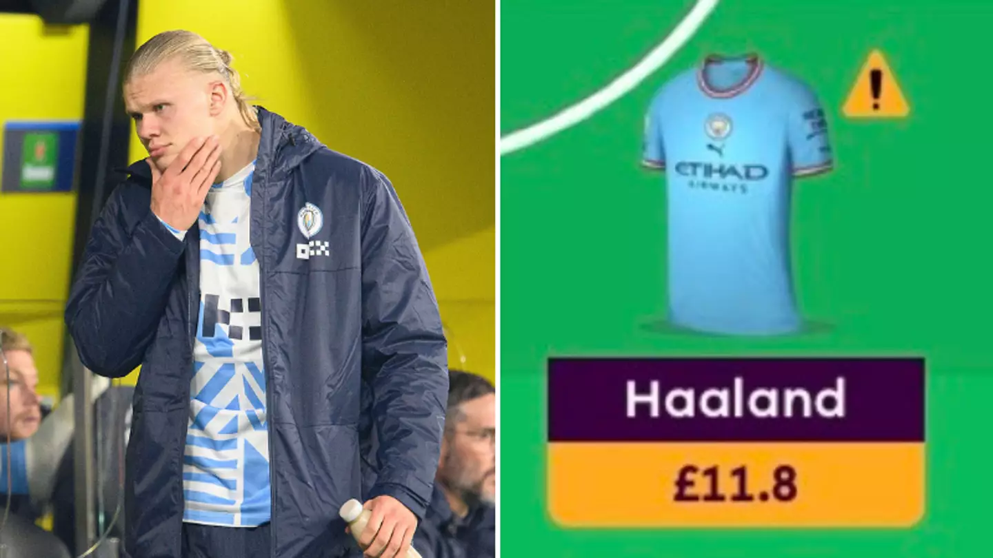 Erling Haaland not in the matchday squad for Man City's game at Leicester, FPL managers in meltdown