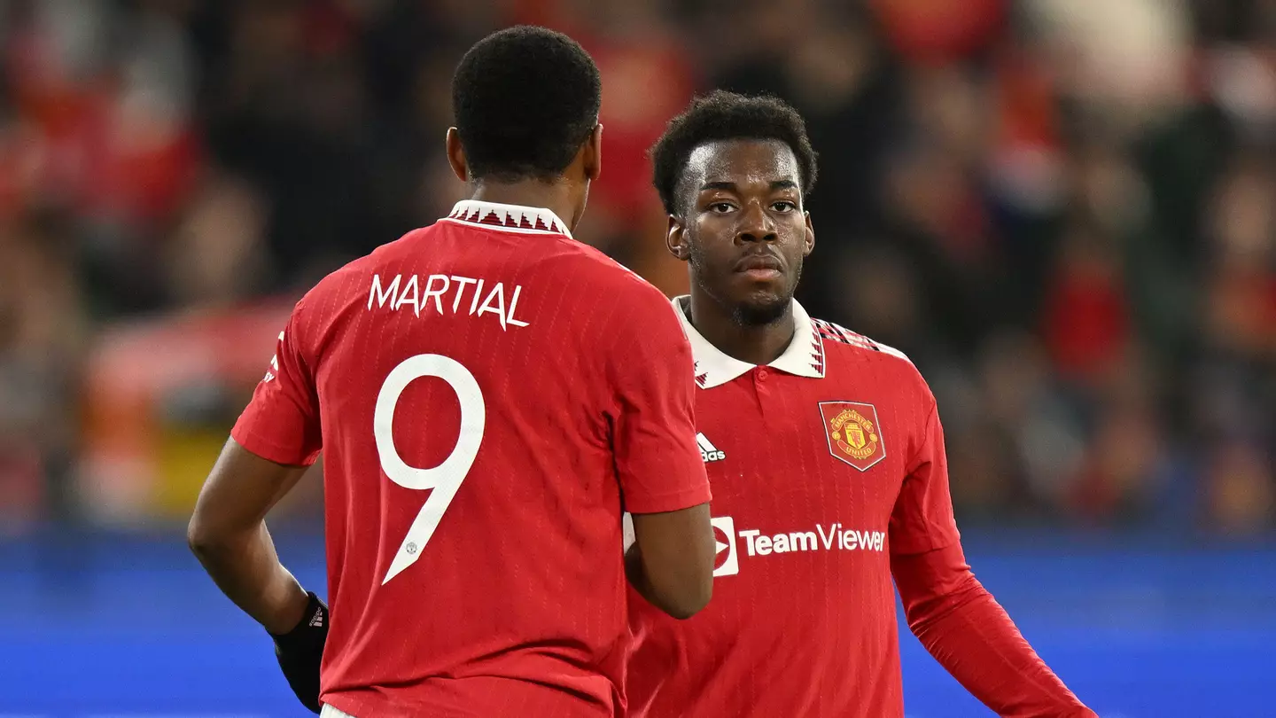 Anthony Martial and Anthony Elanga playing in pre-season. (Alamy)