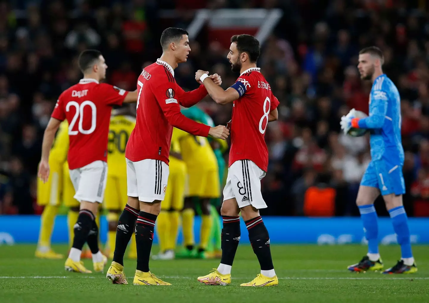 Ronaldo and Fernandes are teammates for club and country. Image: Alamy