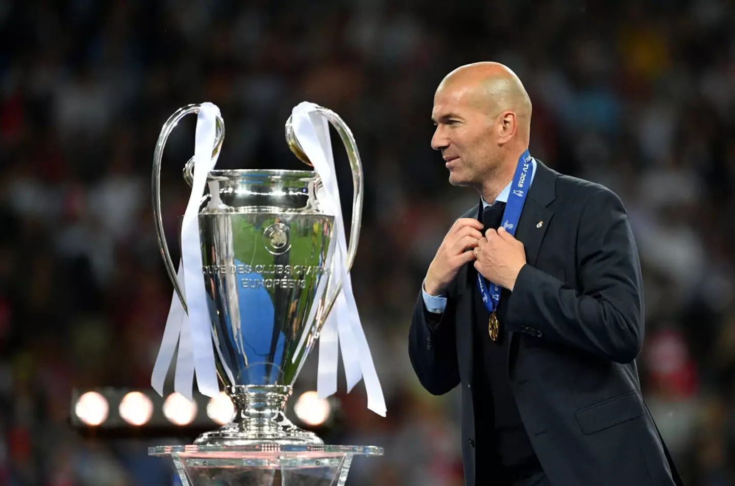 Zinedine Zidane won the Champions League three times as Real Madrid manager, and once as a player (Image: Getty)