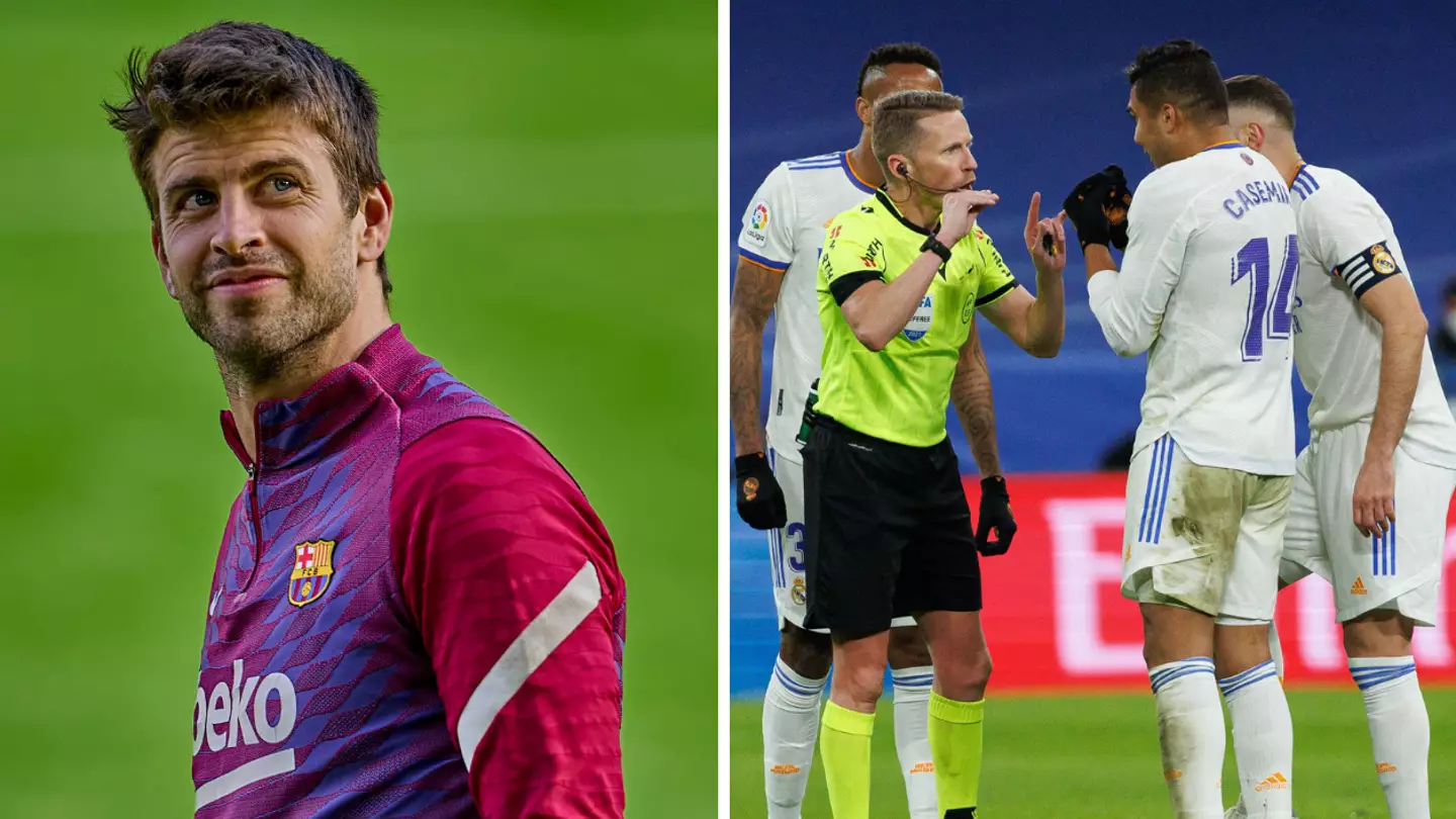 Gerard Pique Posts Cheeky Response To Claims Real Madrid 'Robbed' A Penalty Against Valencia