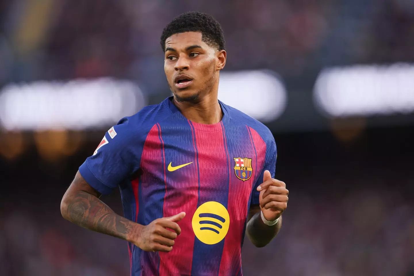 Marcus Rashford has impressed since joining Barcelona. Image: Getty