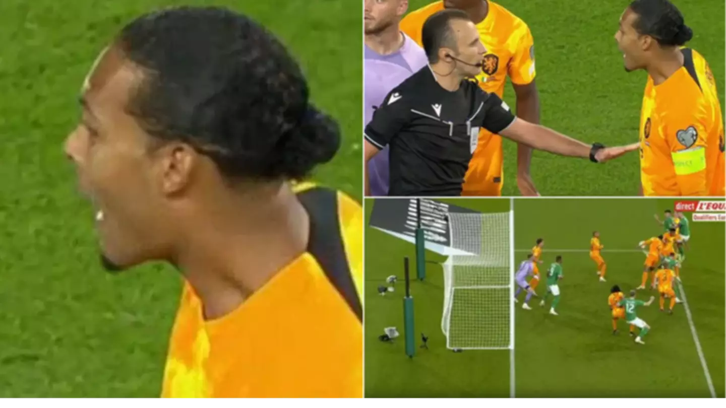 Virgil van Dijk fumes at referee again during Netherlands match after receiving £100k fine