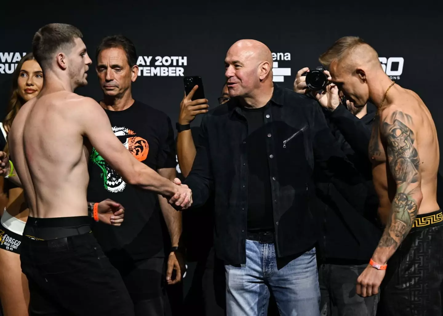 Dana White has been involved in the promotion of Callum Walsh's upcomign fight against Przemyslaw Runowski in Dublin this weekend. (Image: Getty)