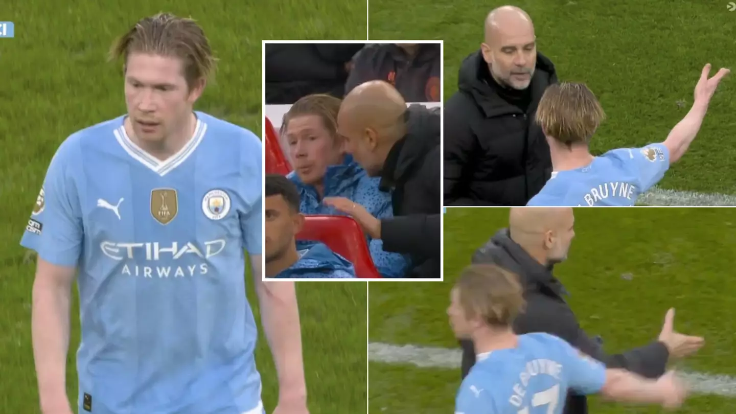Kevin De Bruyne was fuming with Pep Guardiola after Man City boss' surprise decision vs Liverpool
