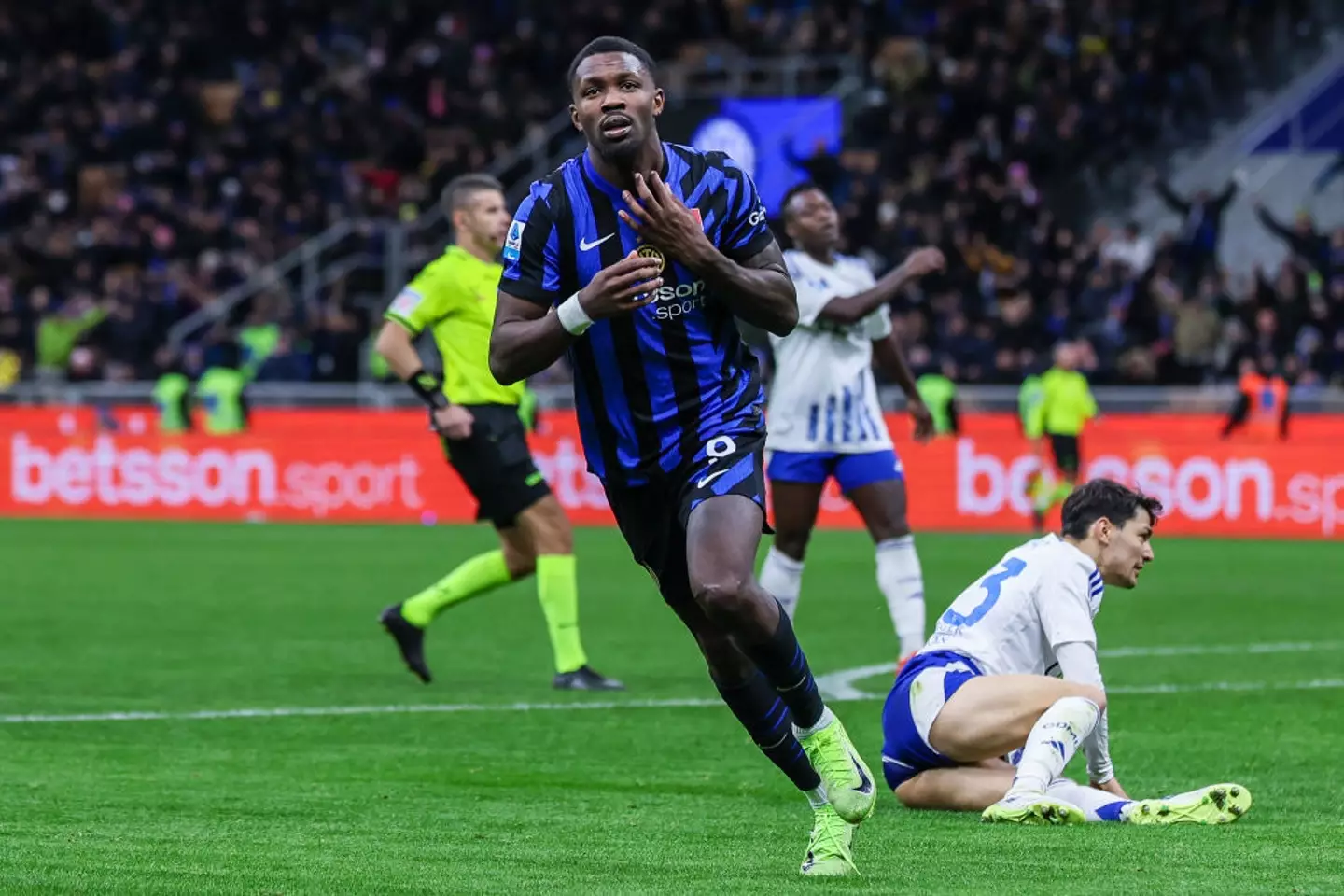 Marcus Thuram has scored 28 goals in 68 appearances for Inter Milan. (Image: Getty)