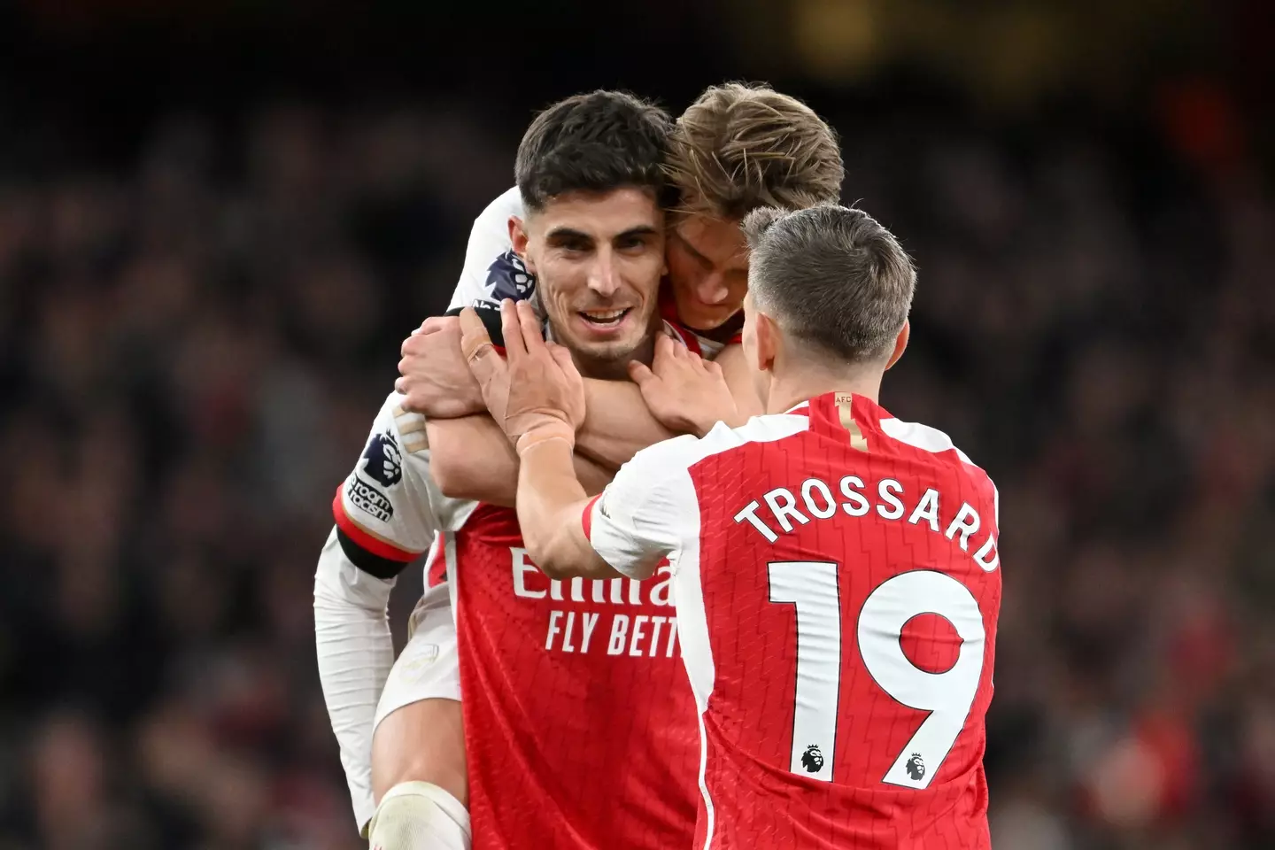 Arsenal are currently top. (
