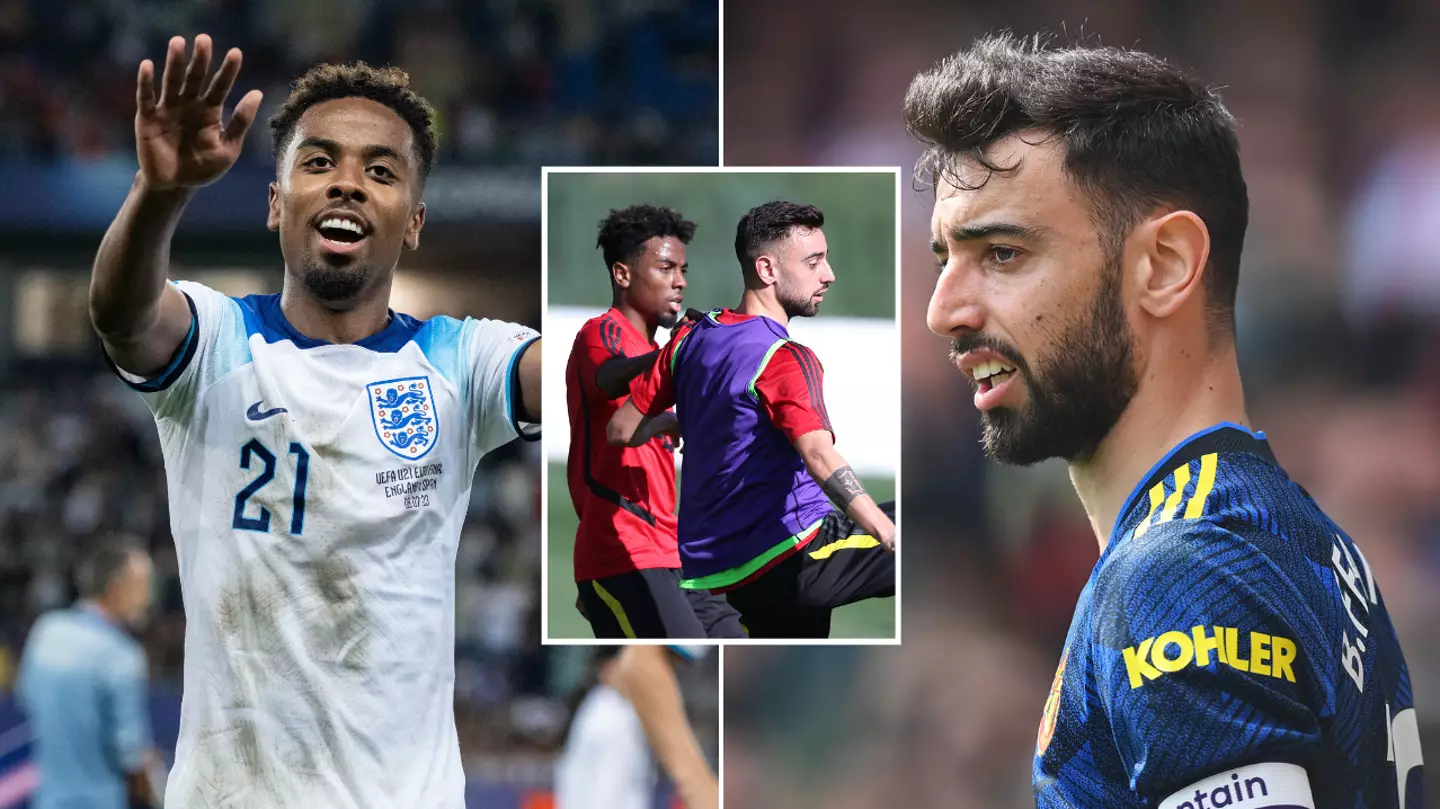 Angel Gomes reveals 'angry' texts he's received from ex-Man Utd teammate Bruno Fernandes