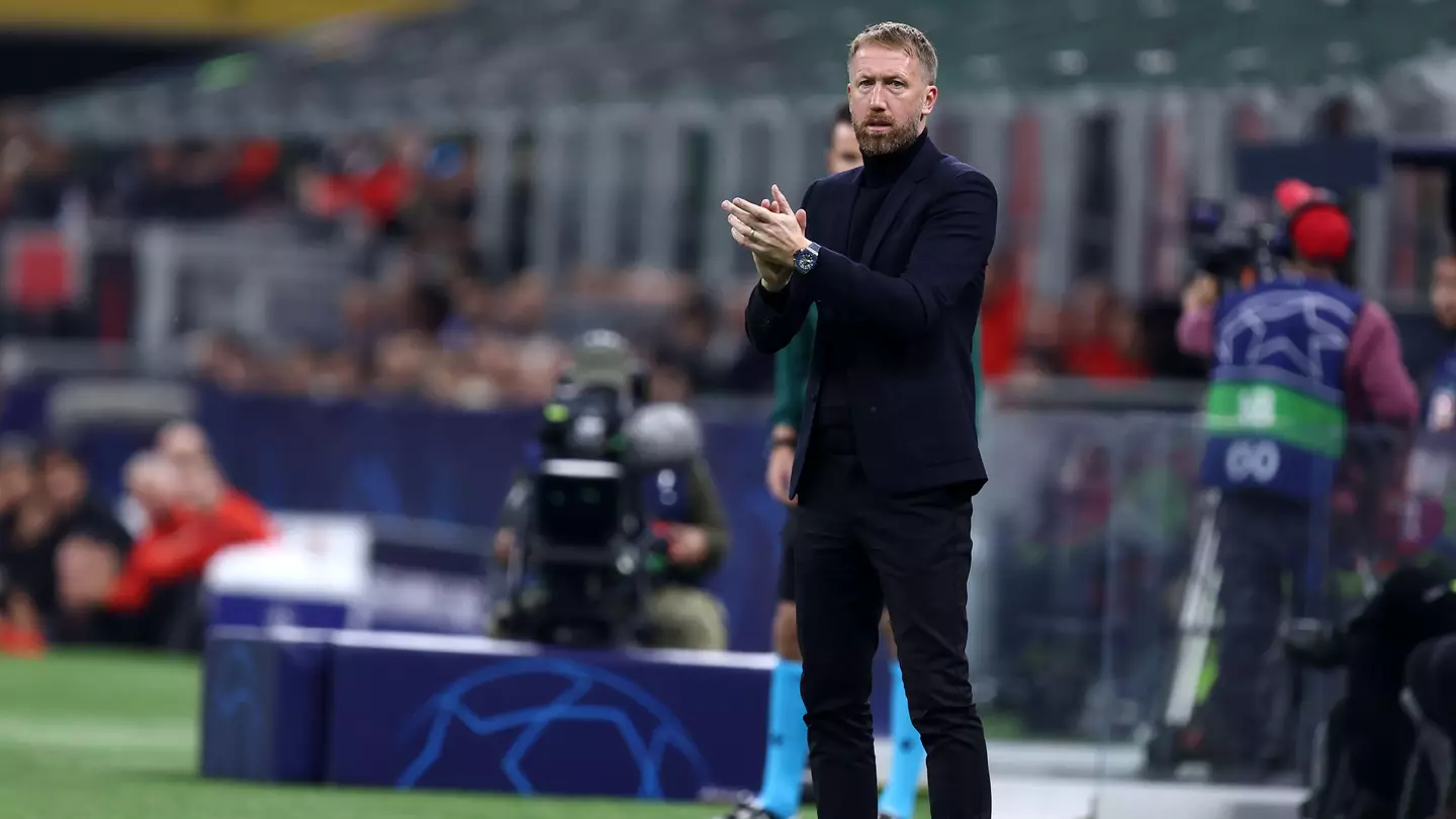 Graham Potter at the San Siro. (Alamy)