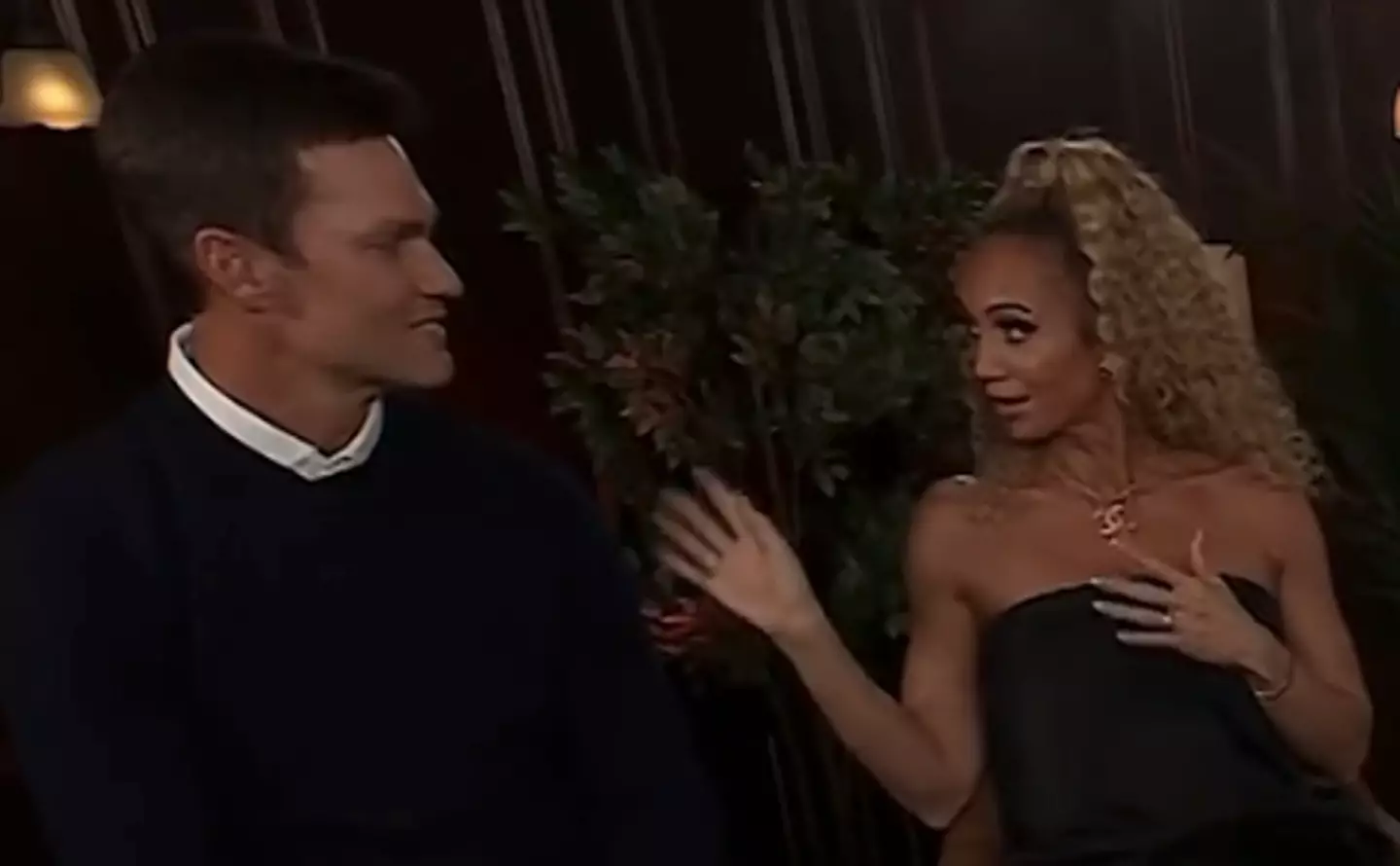 Tom Brady with Kate Scott.