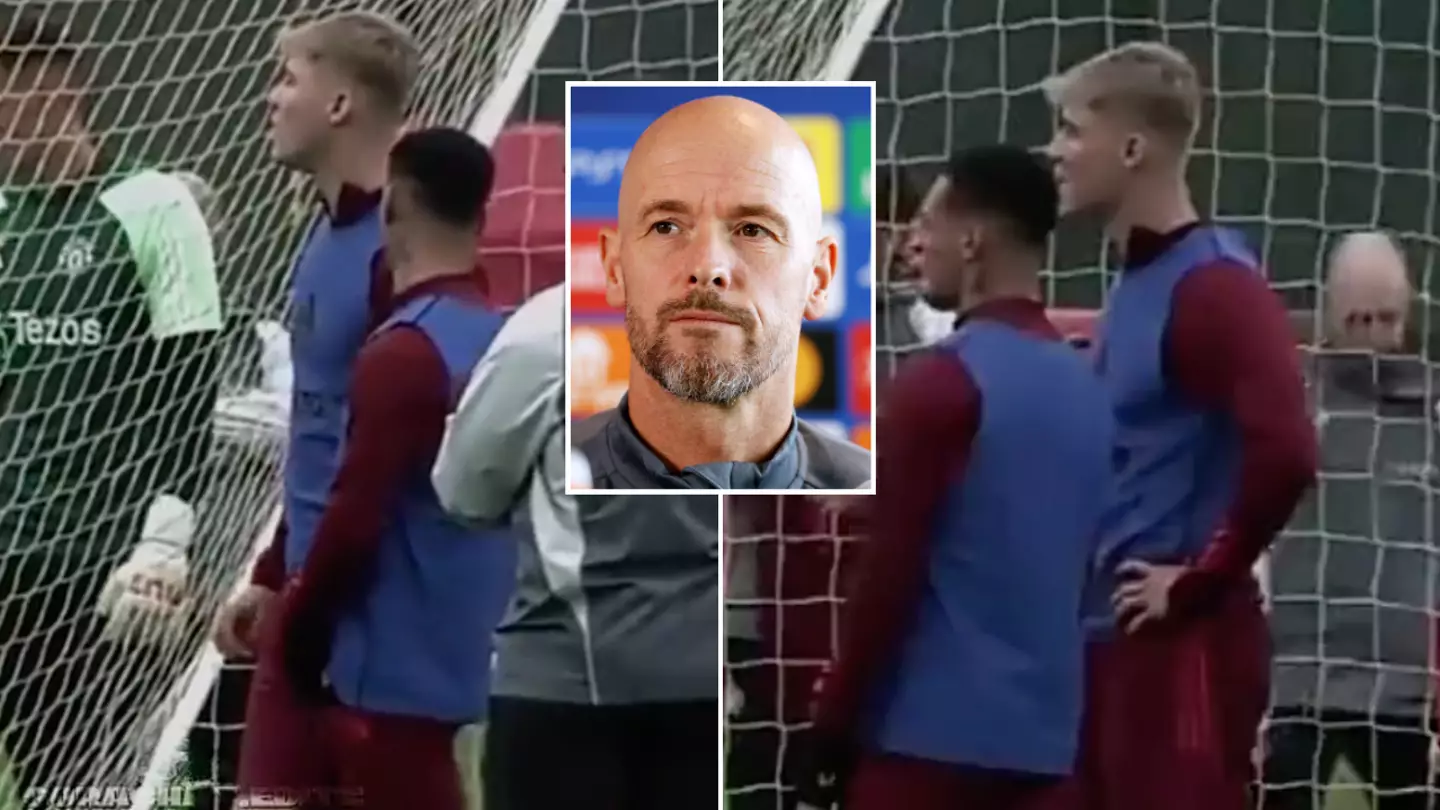 Man Utd fans spot moment between Antony and Rasmus Hojlund in training ahead of Galatasaray clash