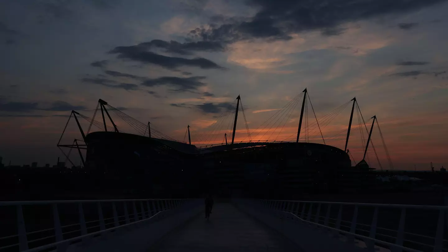 The Etihad Stadium.