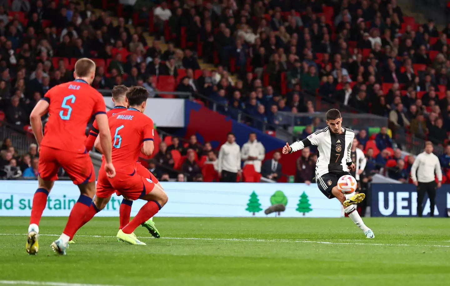 Kai Havertz's opener was an impressive long shot. (Alamy)