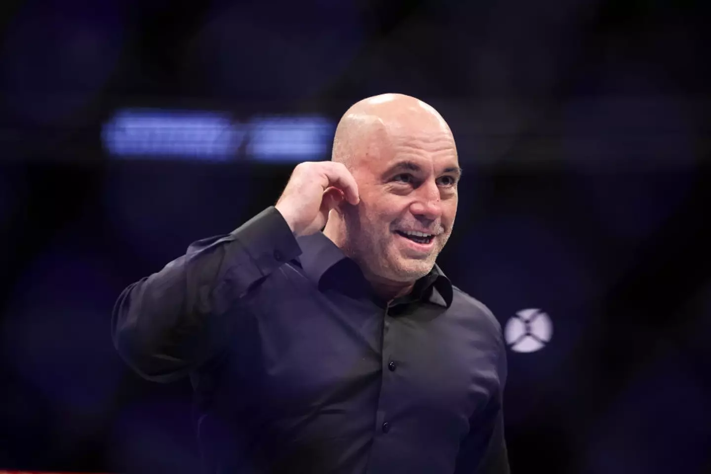 Rogan's podcast has over 14 million followers on Spotify (Image: Getty)