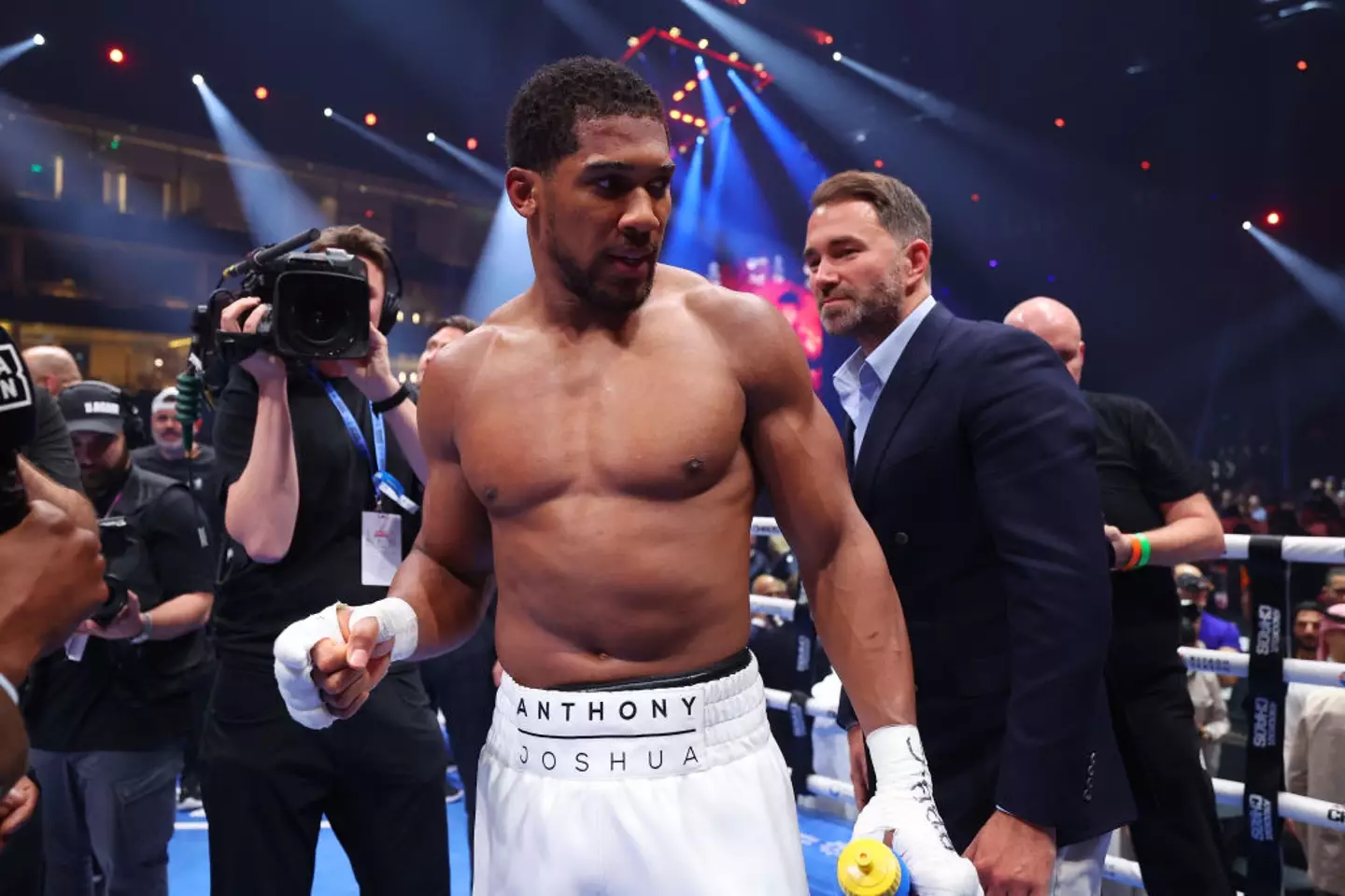 Anthony Joshua has teased a potential fight with Tyson Fury (Credit:Getty)