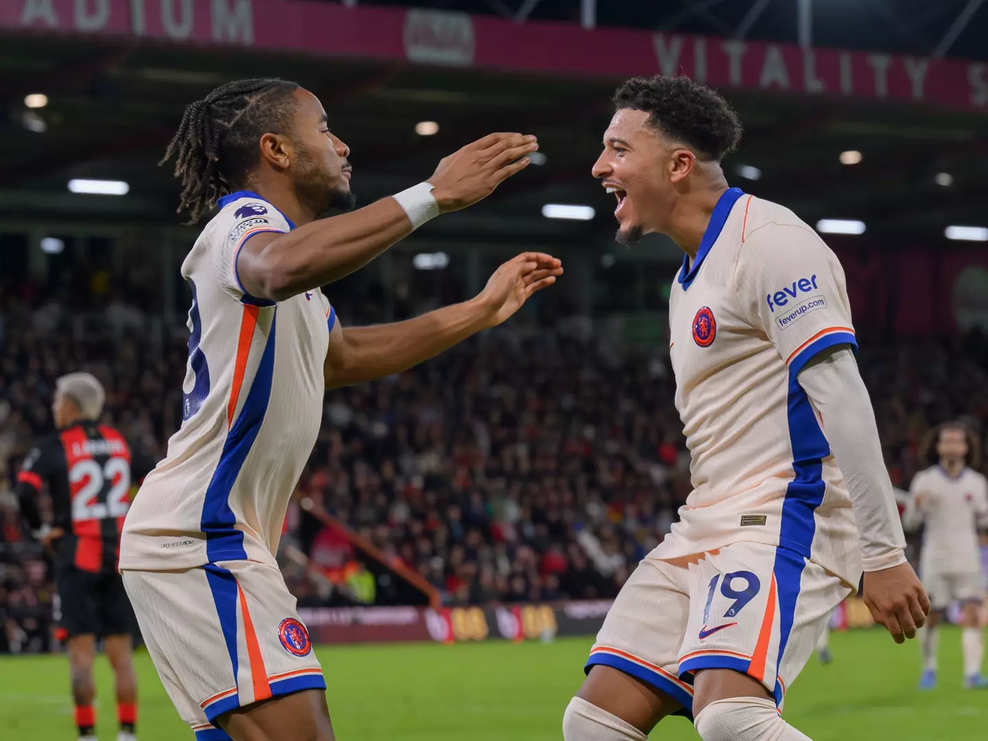 Jadon Sancho grabbed an assist on his Chelsea debut. (