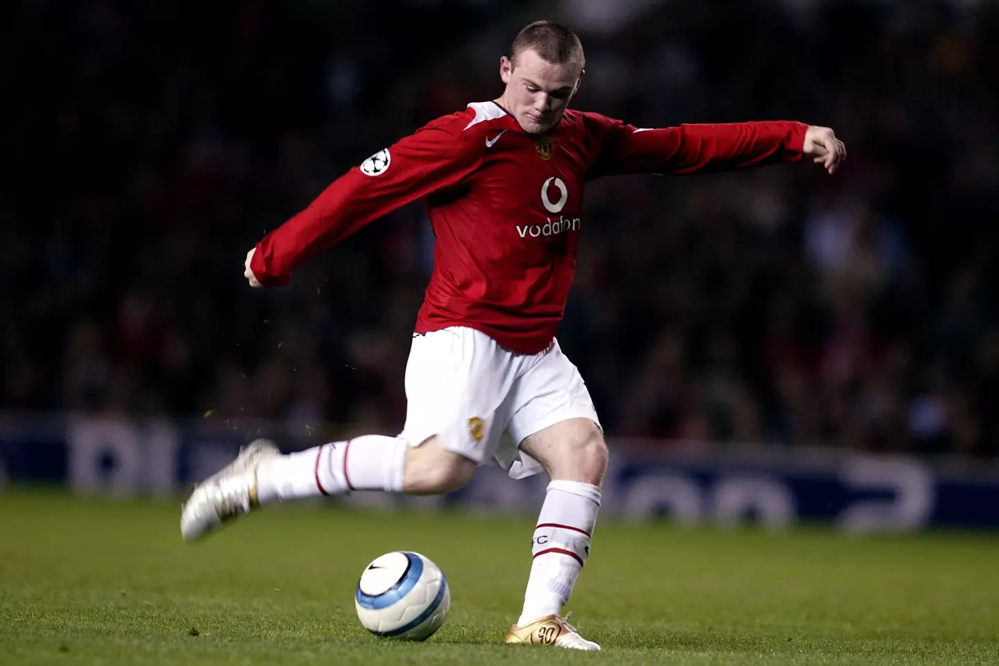 Wayne Rooney in his Manchester United debut against Fenerbahce in the Champions League, where he bagged a hat-trick (Alamy)