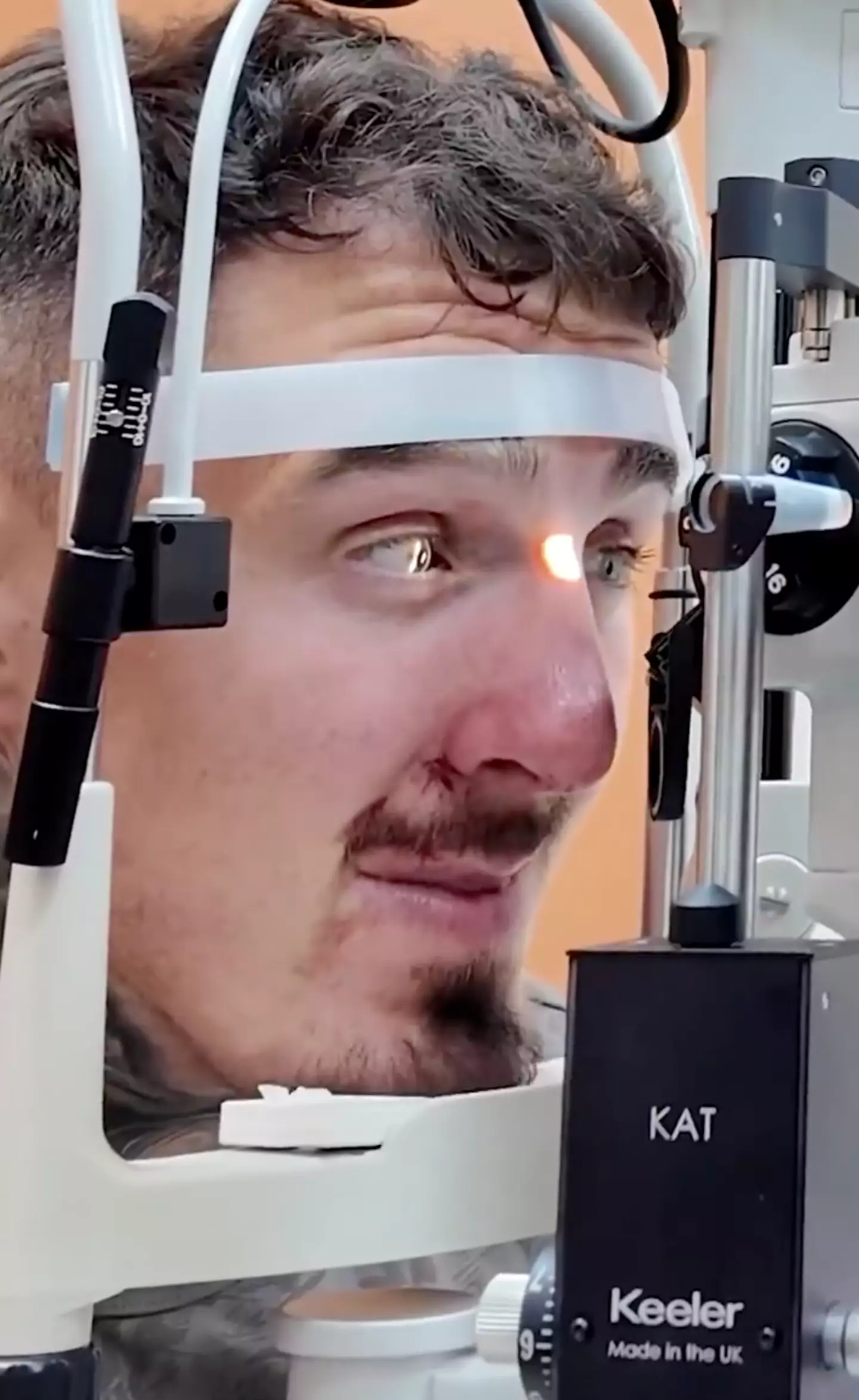 Aspinall had his eye assessed by a doctor after UFC 321. Image: Tom Aspinall / YouTube