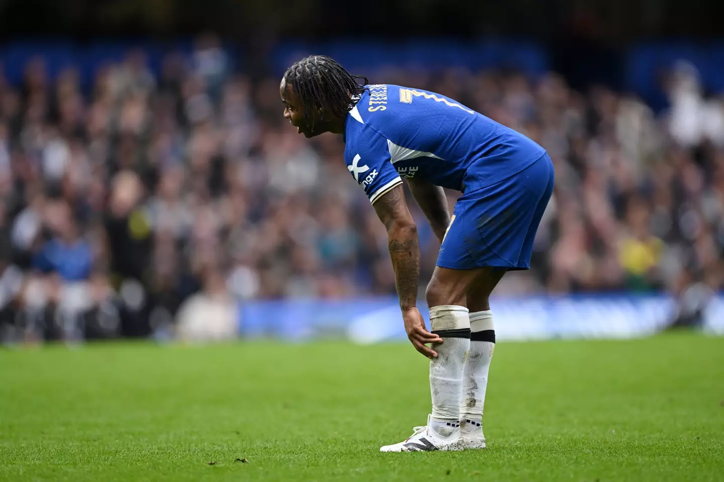 Raheem Sterling was booed by Chelsea fans in their FA Cup quarter-final win over Leicester. (