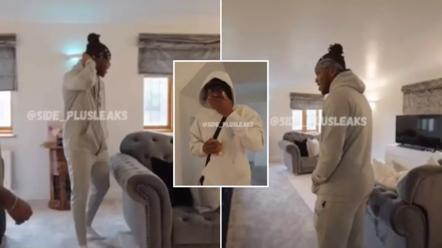 KSI was visibly shocked after returning to his old room in the Sidemen house for the first time