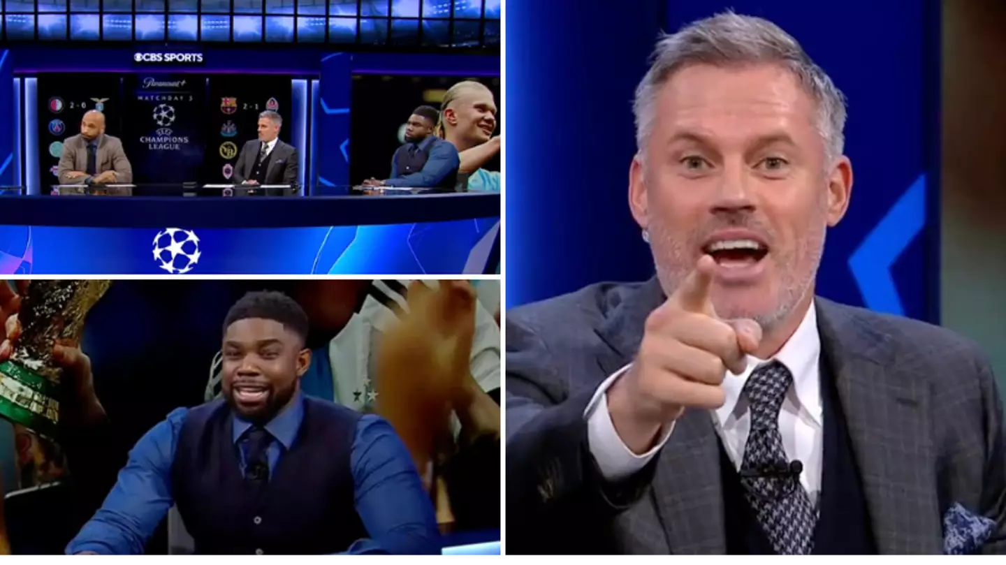 CBS studio reacts to Jamie Carragher coming 'above' Cristiano Ronaldo in 2005 Ballon d'Or