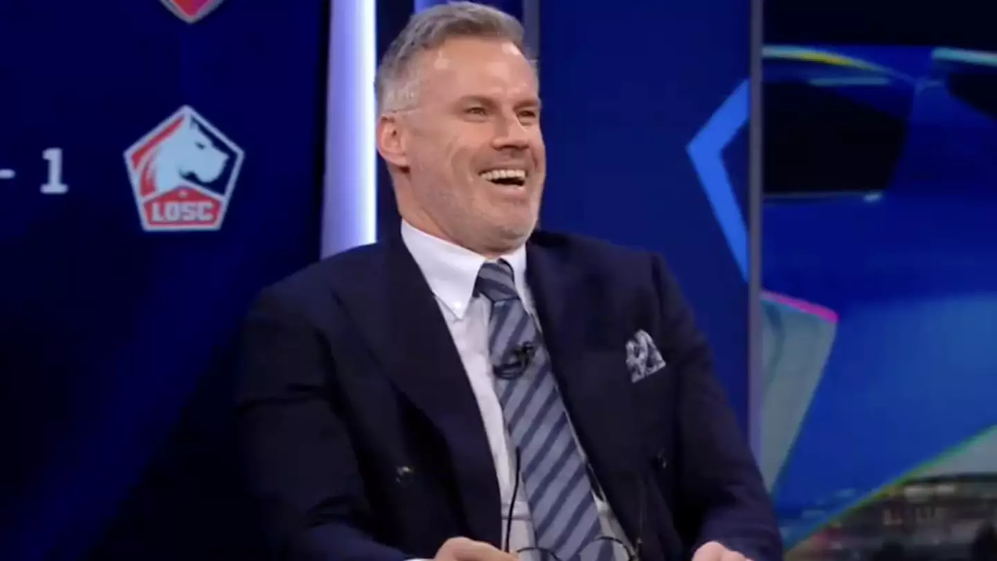 Jamie Carragher can't hide his feelings as brutal CBS Sports poll reveals what audience really thinks of him