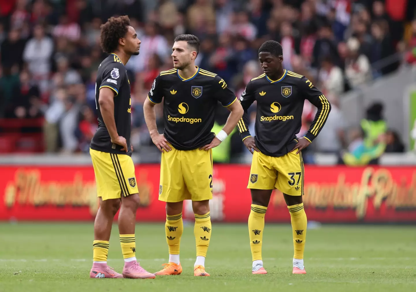 Zirkzee (L) and Mainoo (R) have been told to hand in transfer request (Image: Getty)