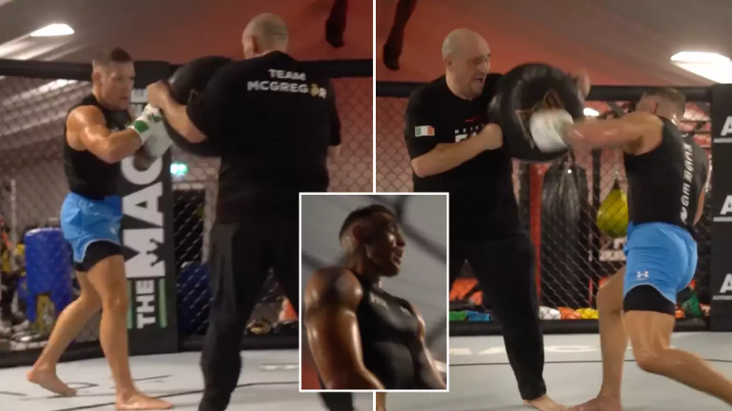 Footage of Conor McGregor back in training emerges and it's got fans talking