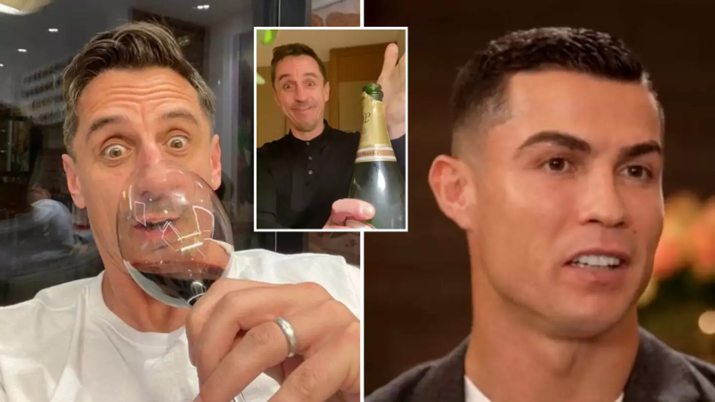 Gary Neville sent out 'world exclusive' tweet minutes before Cristiano Ronaldo's interview