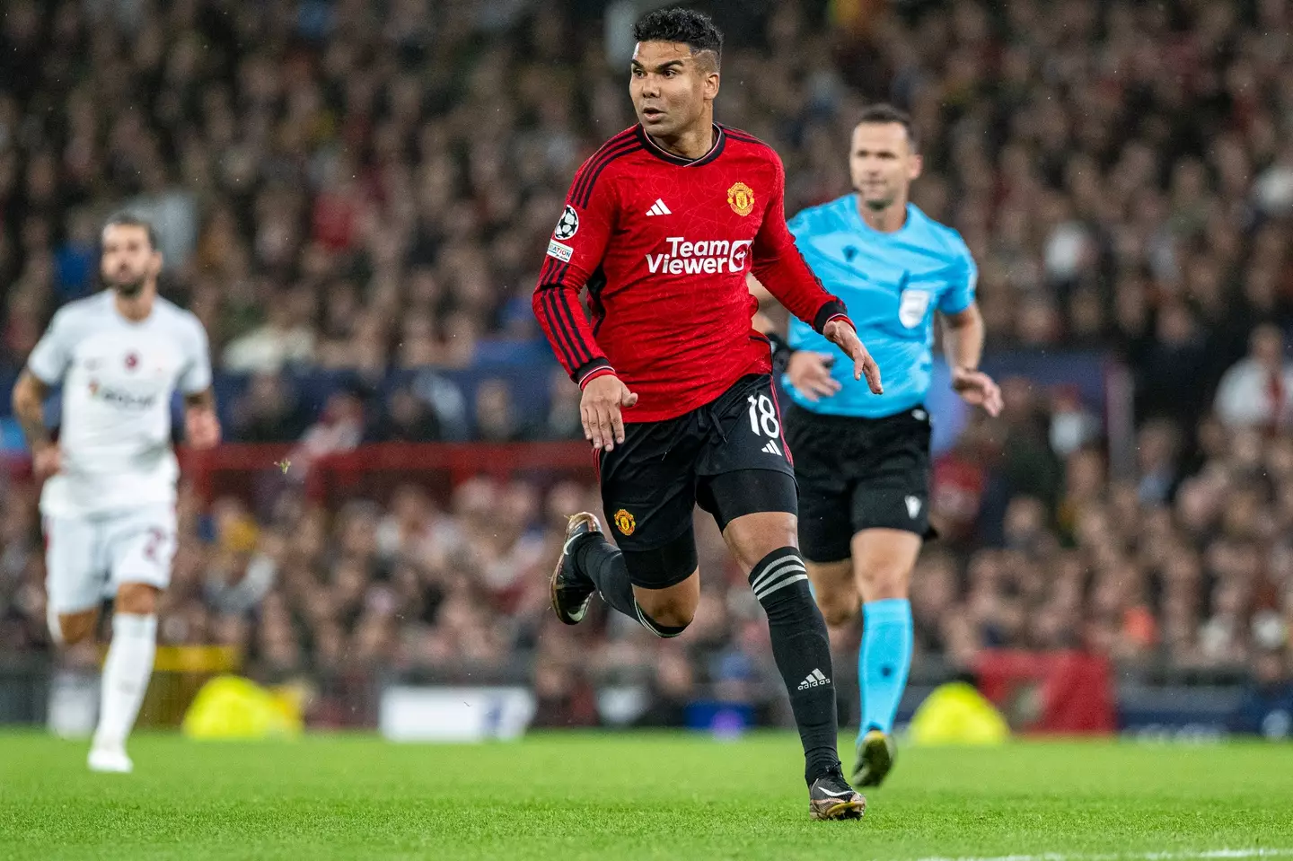 Casemiro in action for Manchester United. Image: Getty 