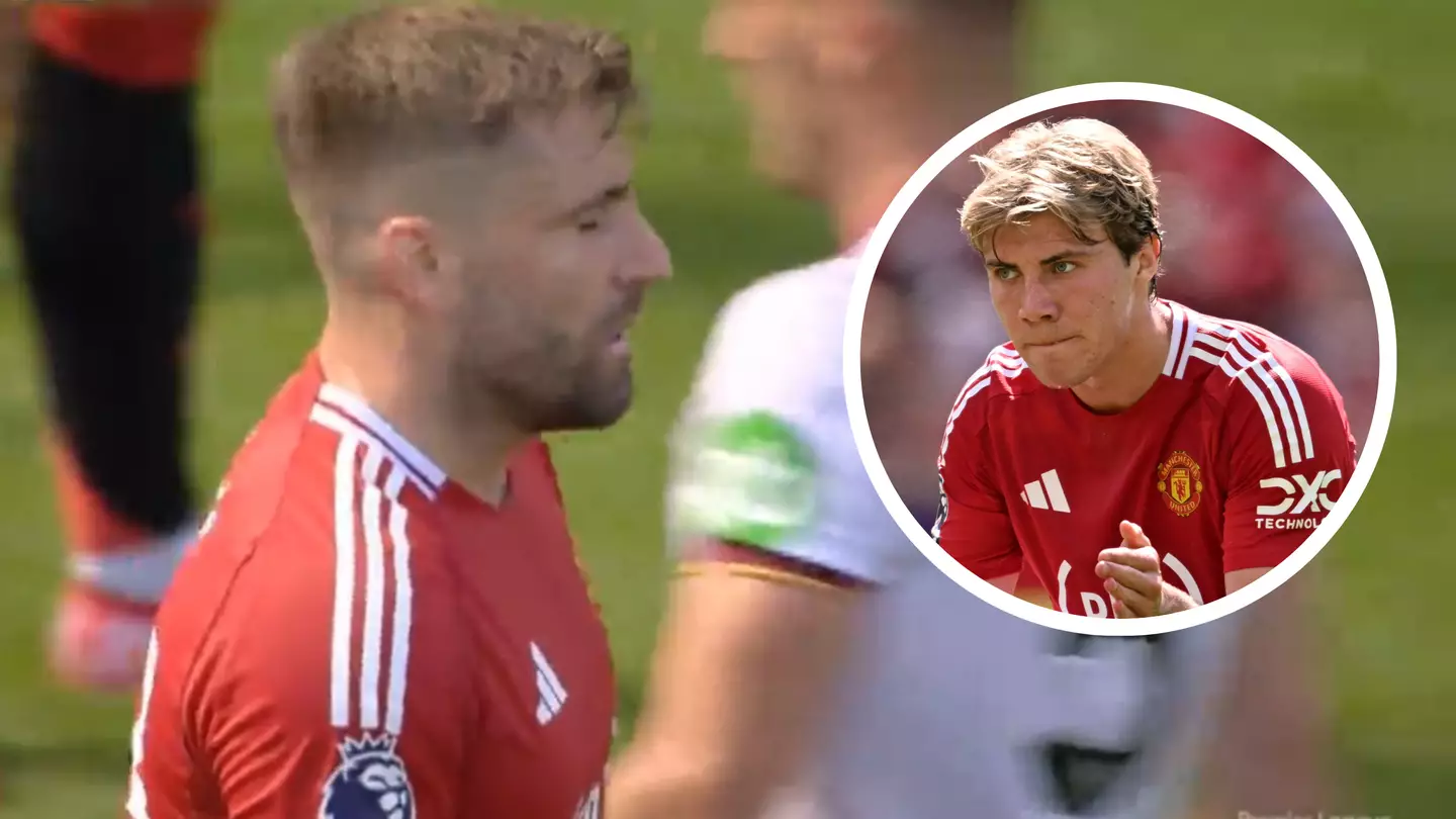 Fans think they've figured out what Luke Shaw shouted at Rasmus Hojlund during Man Utd vs West Ham