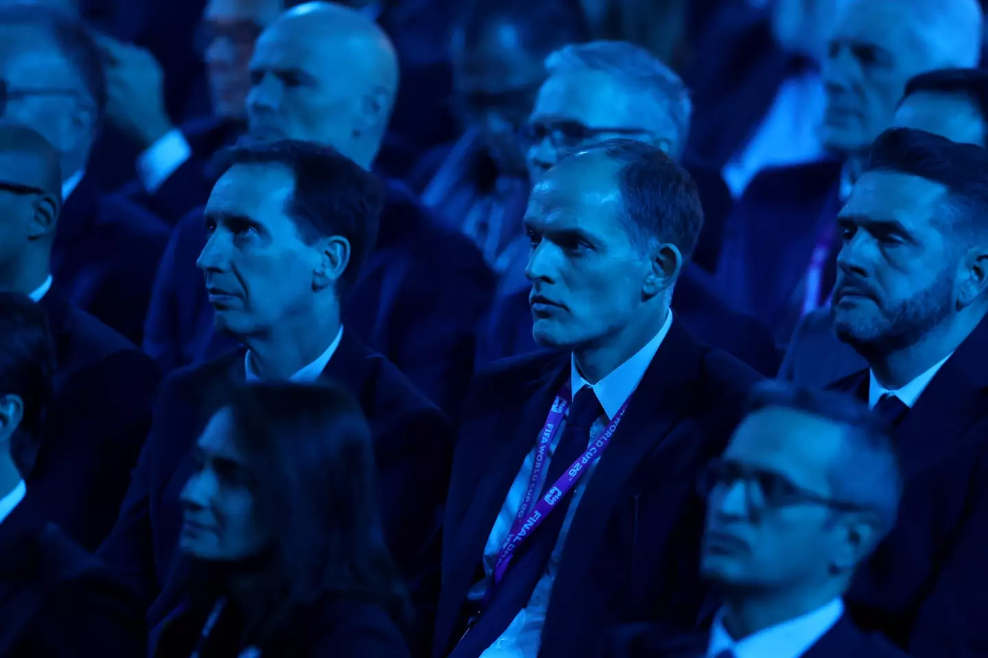 Thomas Tuchel was in attendance for the World Cup draw. Image: Getty