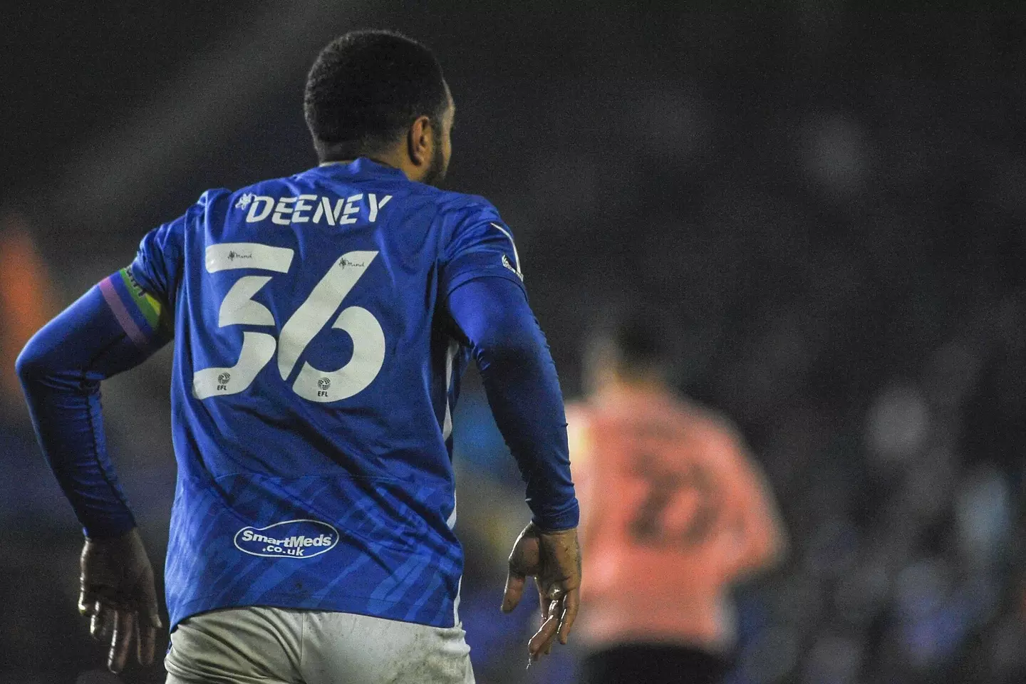 Troy Deeney (Birmingham no. 36 ) during the Sky Bet Championship match between Birmingham City and Cardiff City at St Andrews, Birmingham, England.