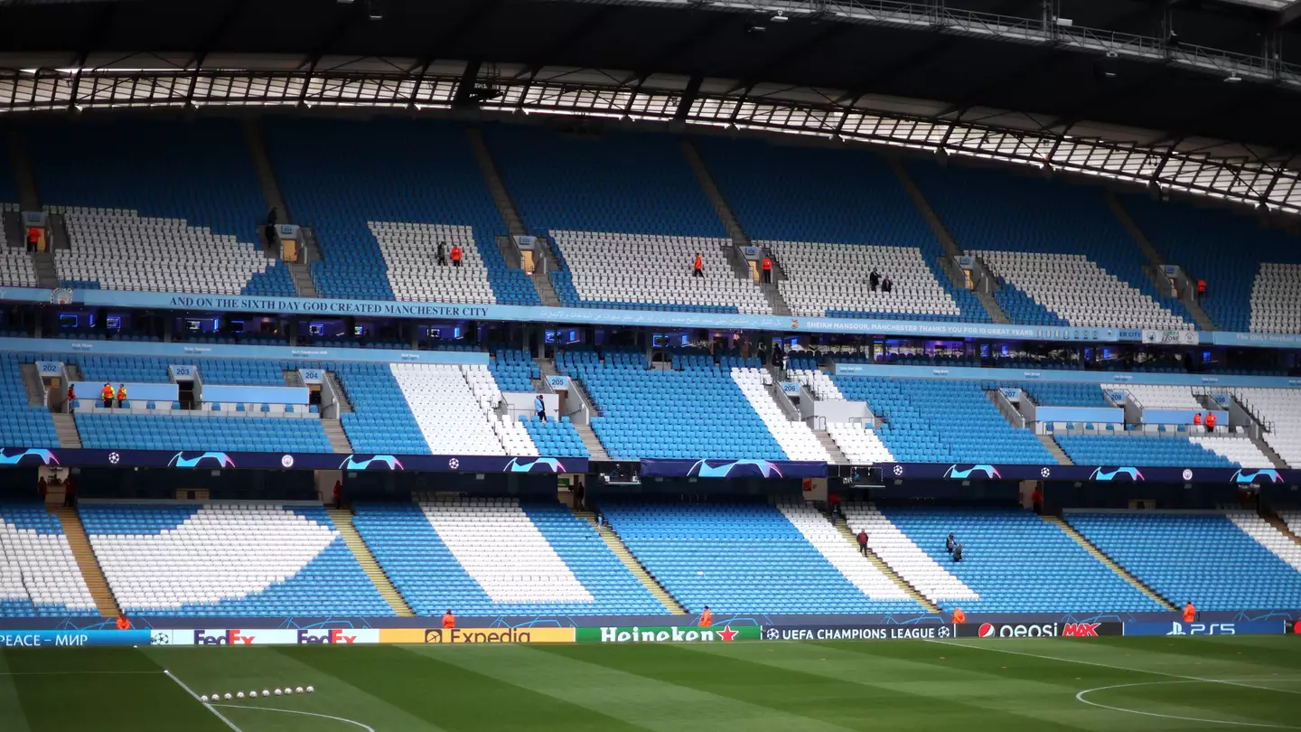 Manchester City's Etihad Stadium. 