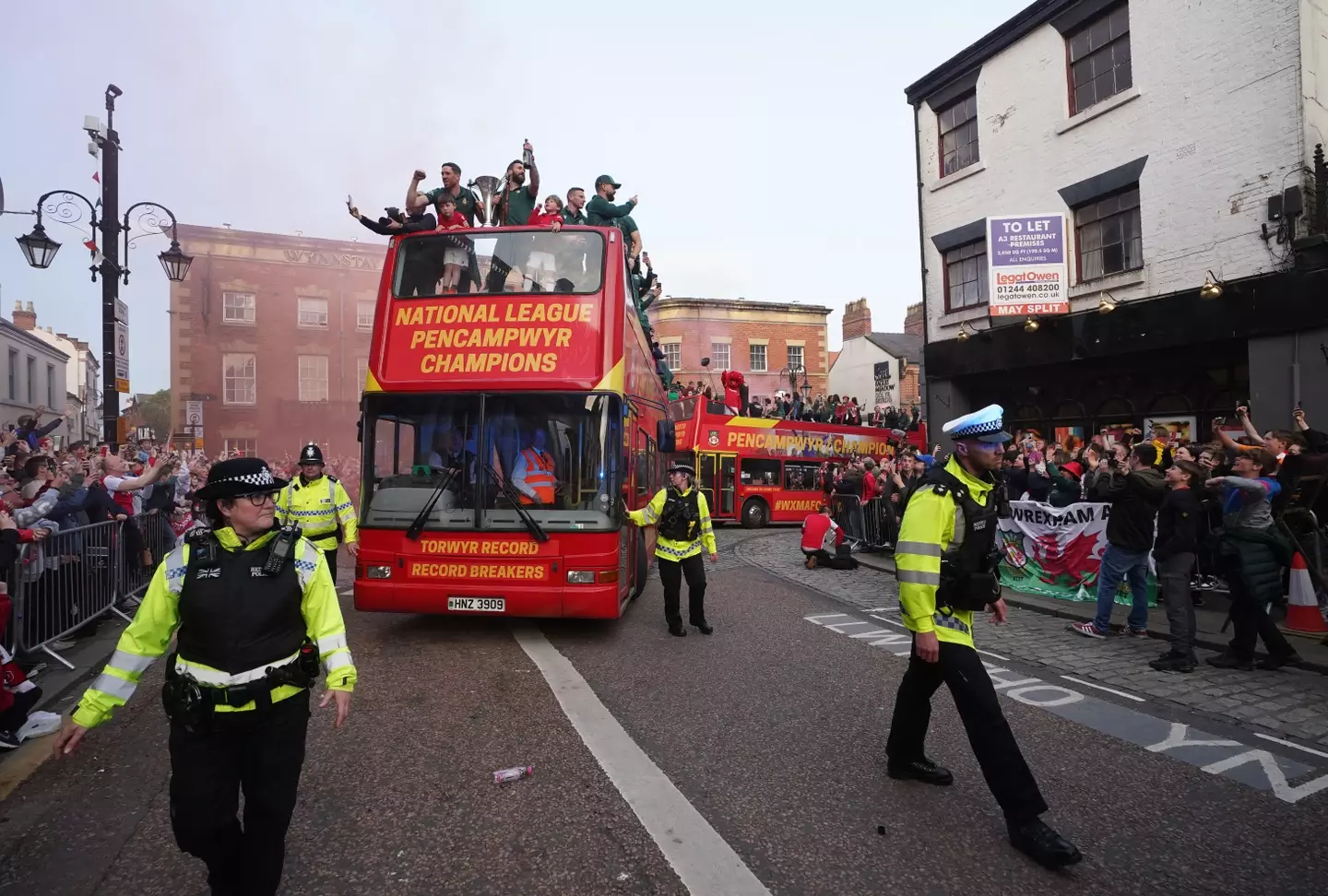 The bus parade. Image: Alamy