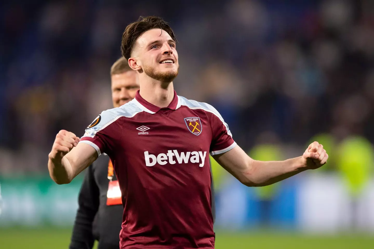 Rice scored as West Ham thrashed Lyon 3-0 on Thursday (Image: PA)