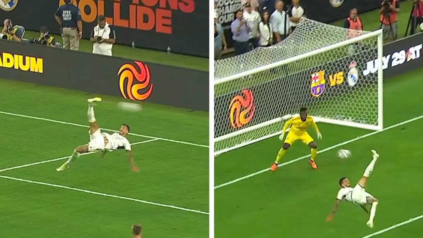 Joselu produced brilliant bicycle kick goal for Real Madrid against Manchester United