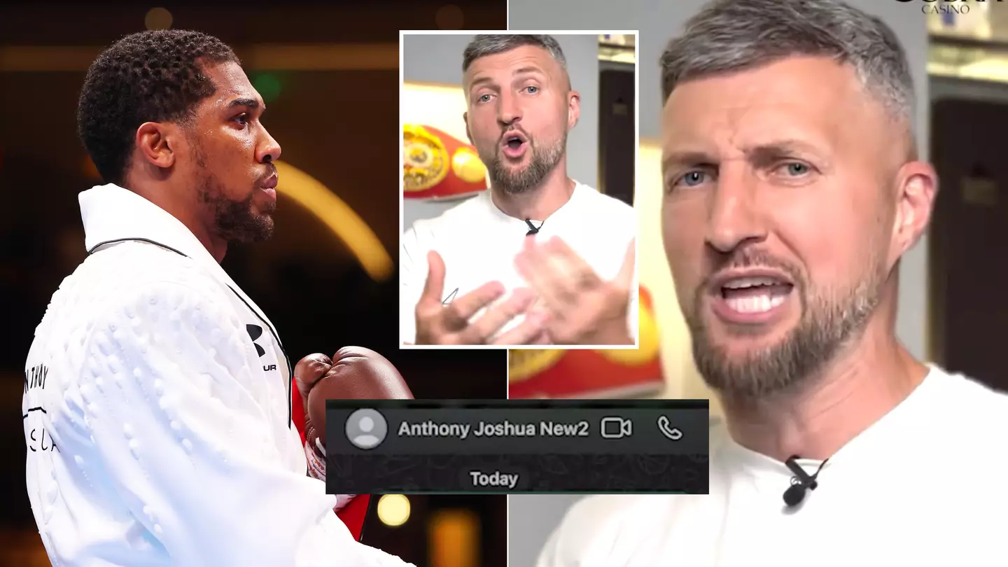 Carl Froch demands Anthony Joshua meet him face-to-face after leaking more 'abusive' WhatsApp messages