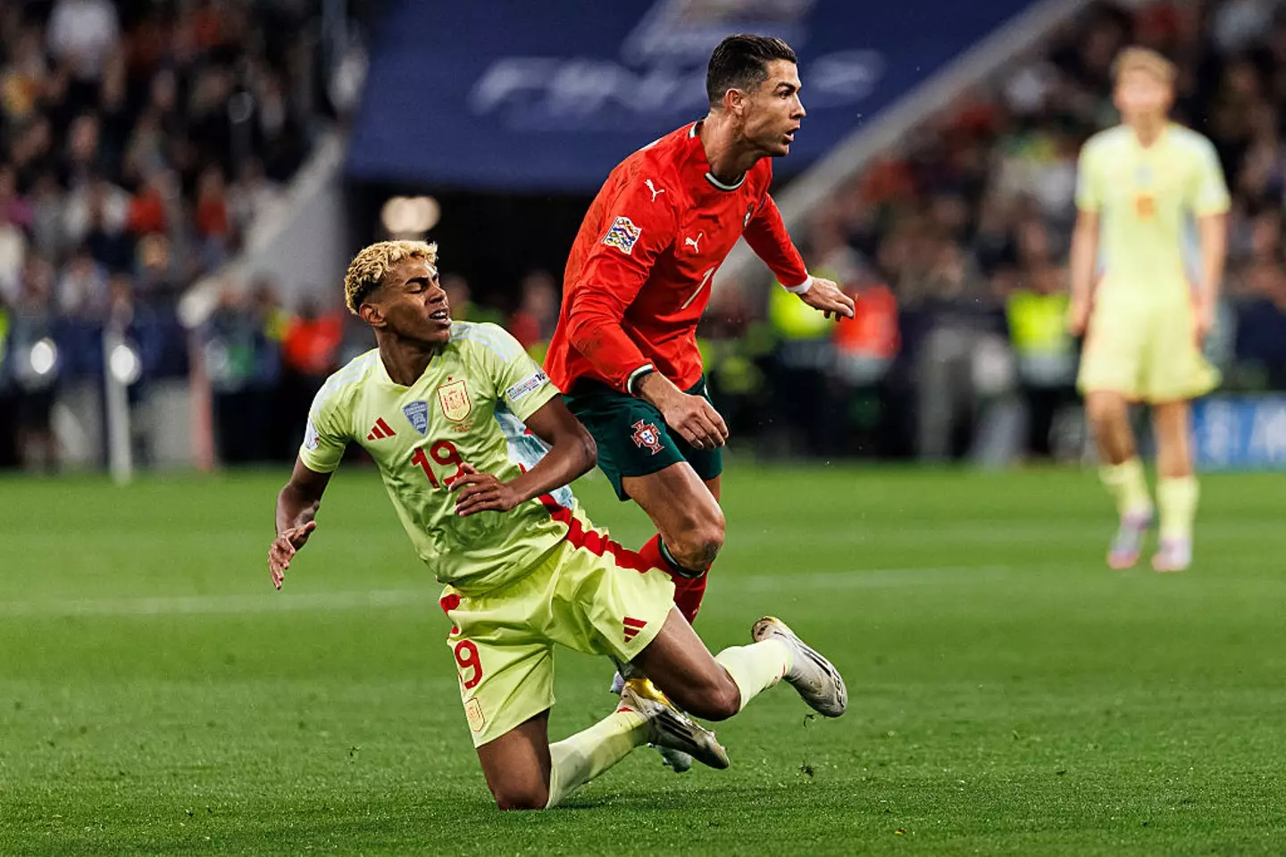 Lamine Yamal challenges Cristiano Ronaldo (Credit:Getty)