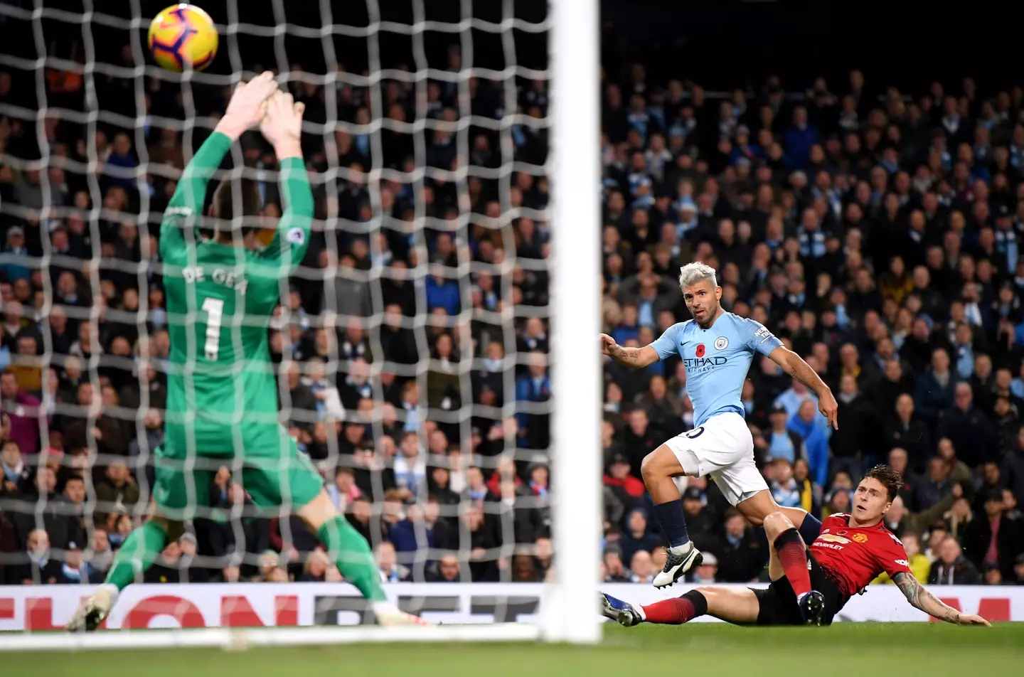 Sergio Aguero tormented Manchester United on many occasions. Image: Getty
