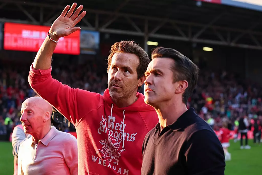 Rob McElhenney and Ryan Reynolds purchased Wrexham in 2021. (Image: Getty)