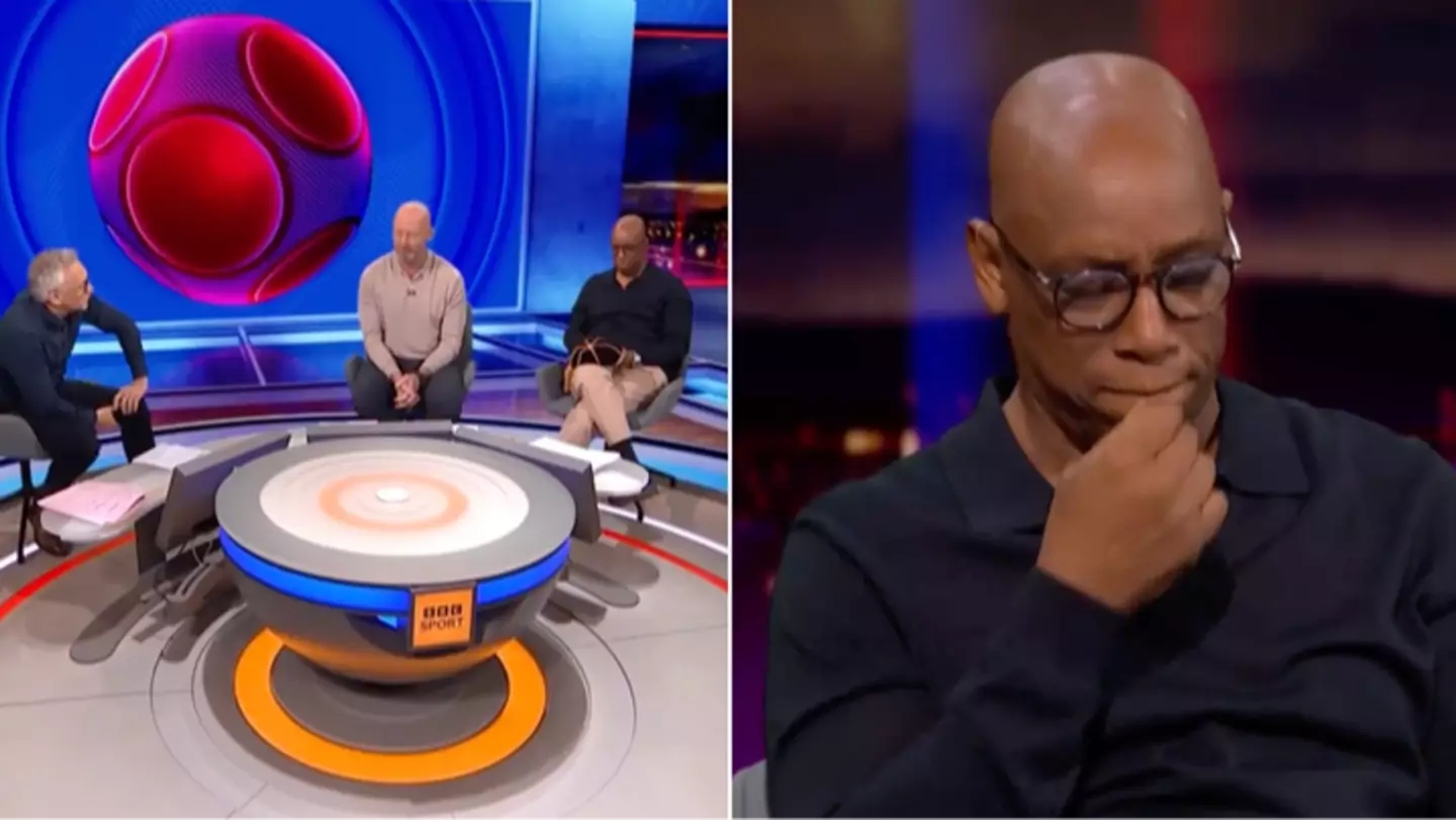 Ian Wright reduced to tears by gift from Gary Lineker during final Match of the Day appearance