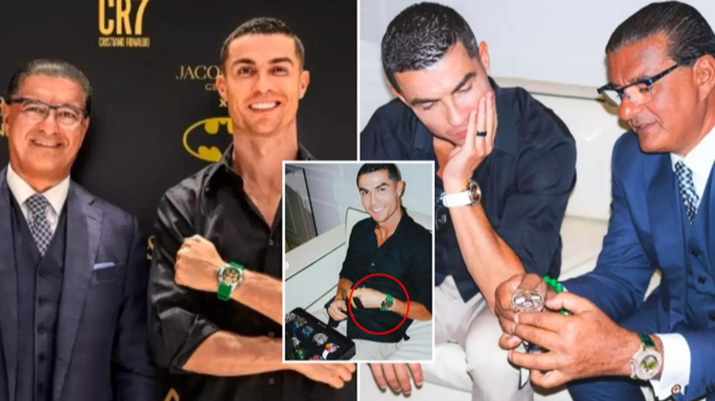 Cristiano Ronaldo gifted custom watch with iconic celebration on as he attends Jacob & Co launch